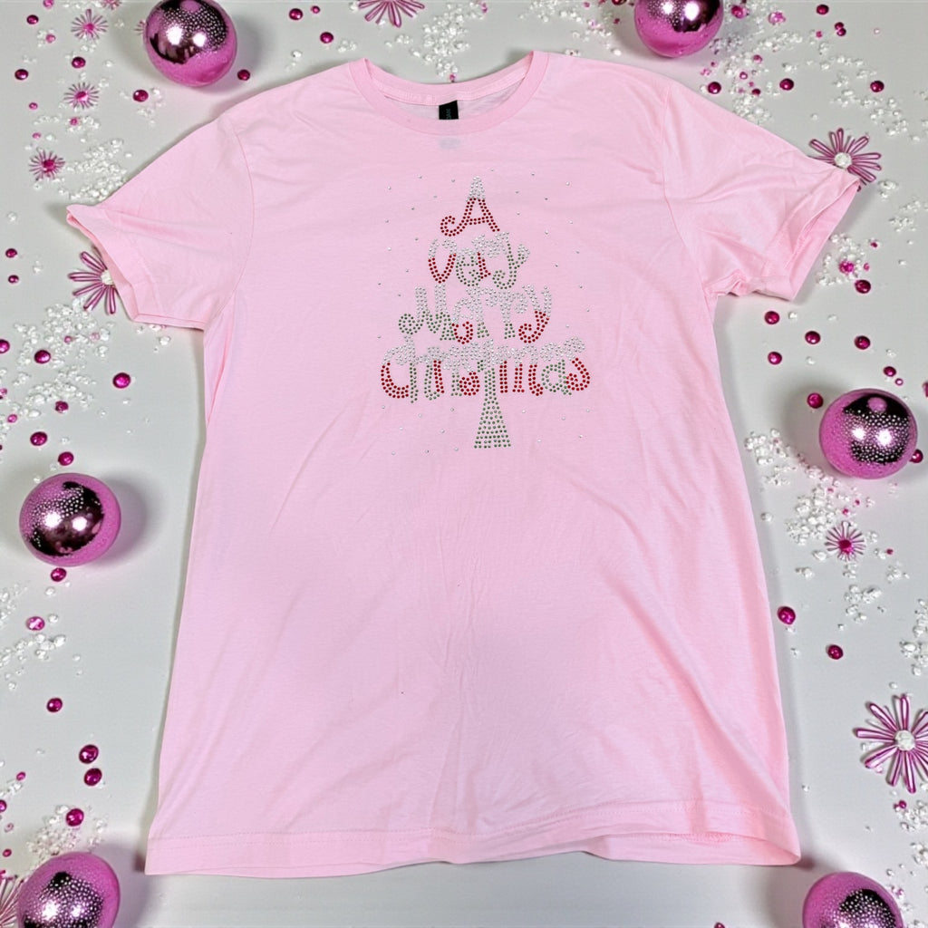 A Very Merry Christmas Studded Tee
