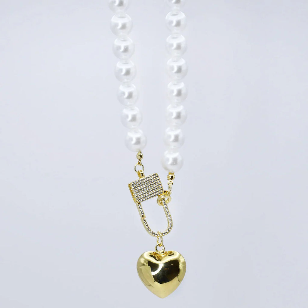 Elegance Heart Lock Necklace