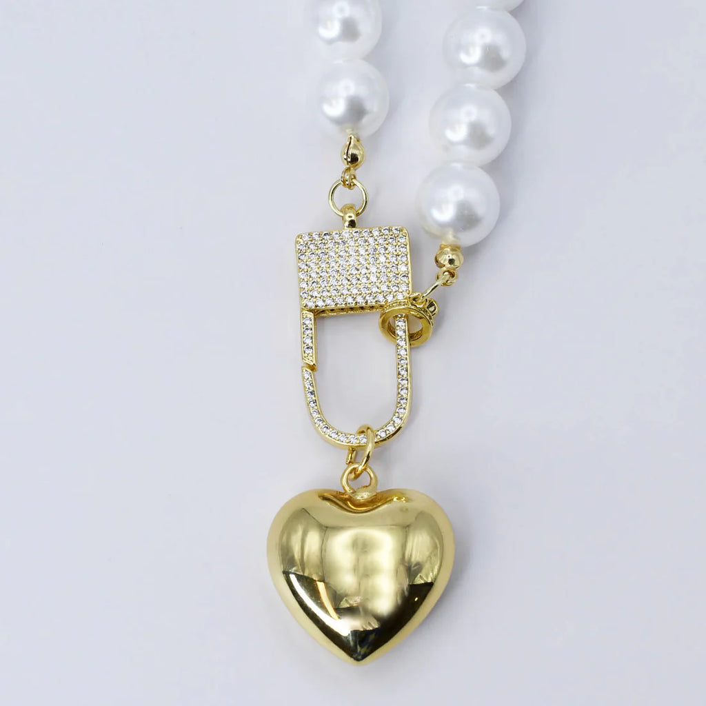 Elegance Heart Lock Necklace