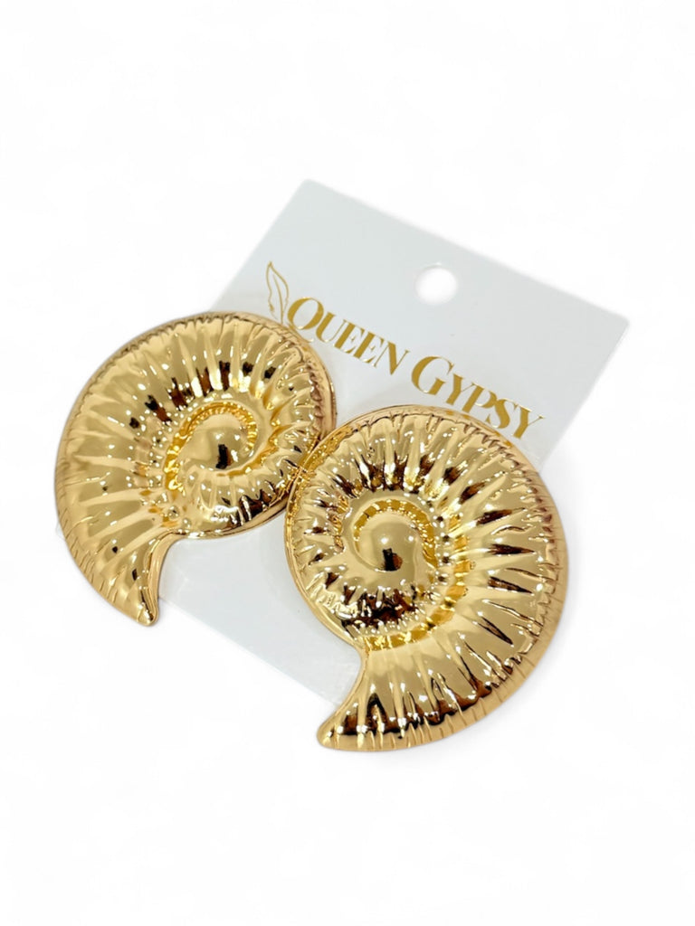Seaside Shine Golden Earrings
