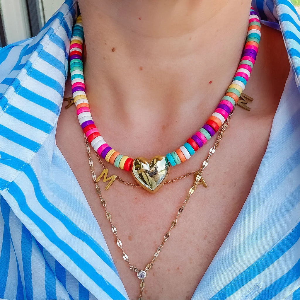 Hey Girlie Beaded Necklace