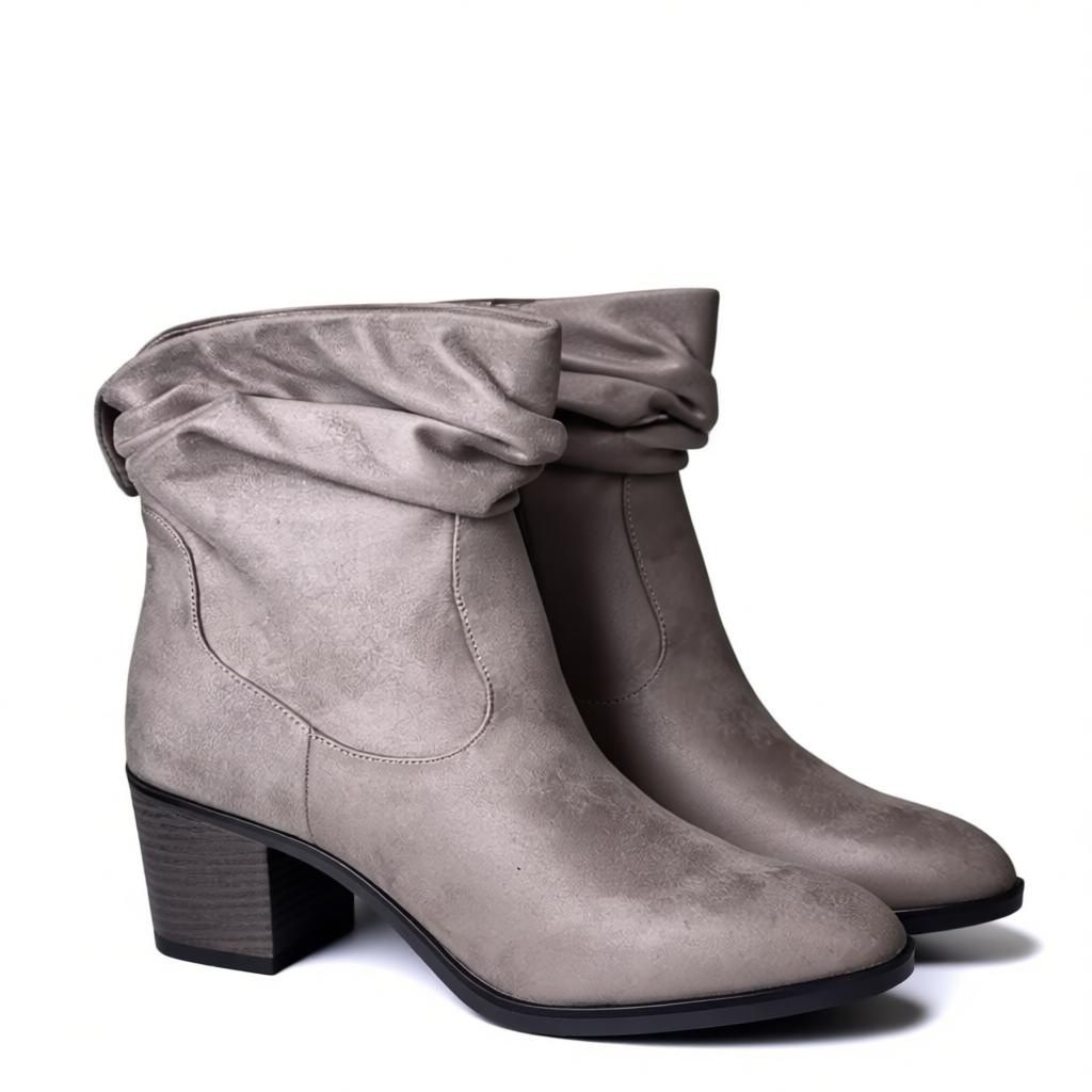 Kalie Mocha Scrunch Booties