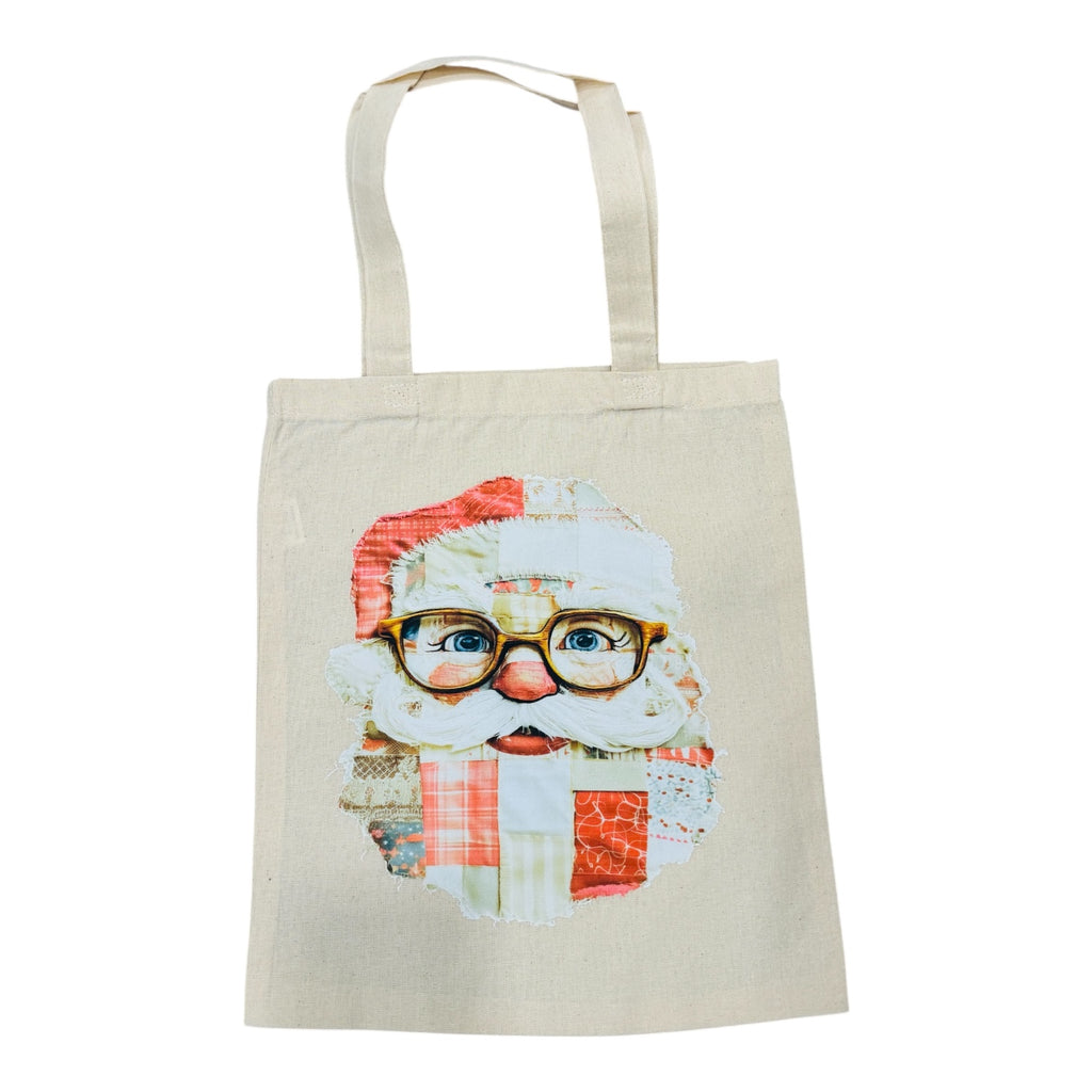 Patchwork Santa Mini Tote