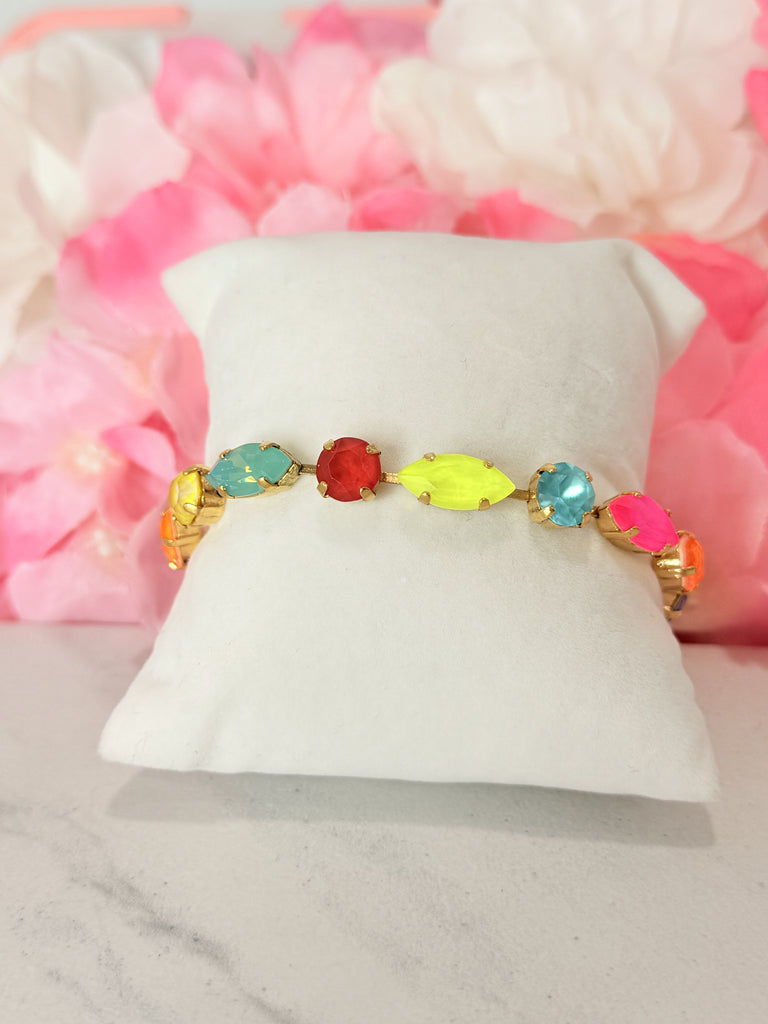 Camren Swarovski Bracelet in Electric