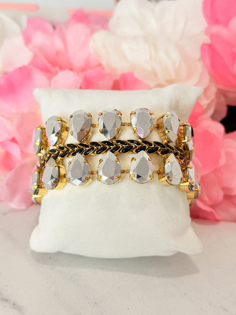 Lina Gold Metallics Swarovski Bracelet