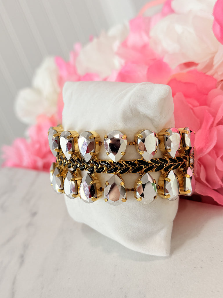 Lina Gold Metallics Swarovski Bracelet