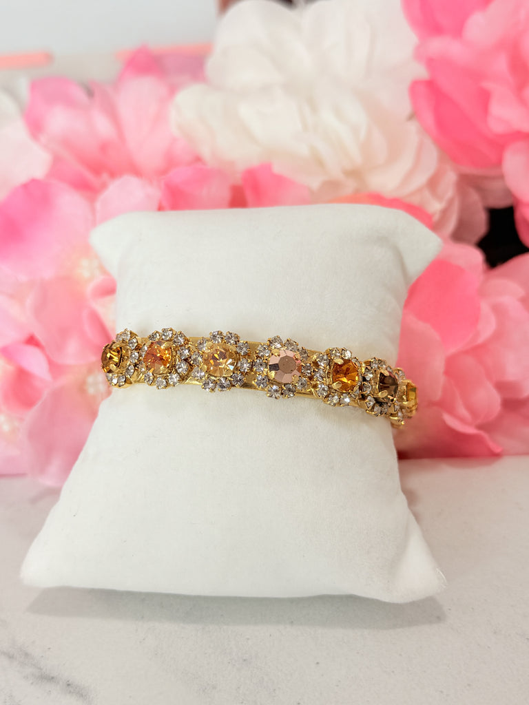 Princess Swarovski Cuff Bracelet