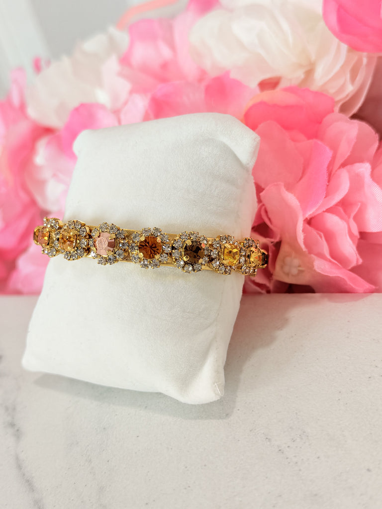 Princess Swarovski Cuff Bracelet