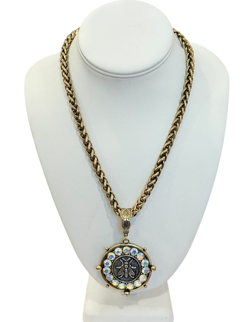 Queen Bee Medallion Necklace