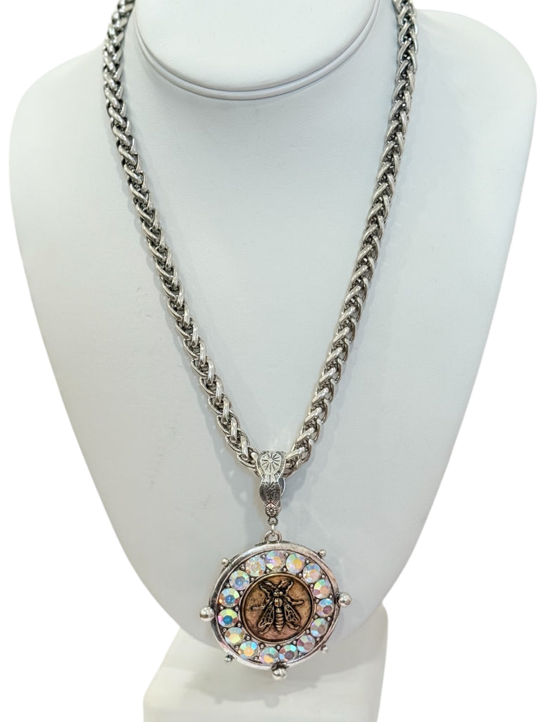 Queen Bee Medallion Necklace
