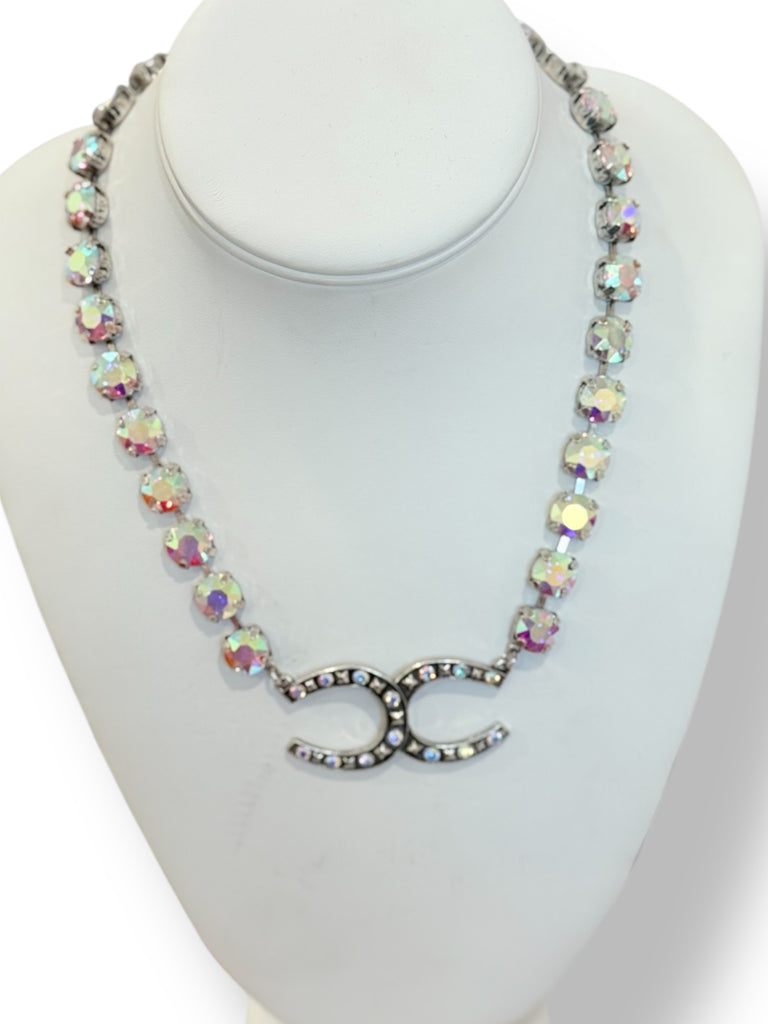 Double Luck Horseshoe Necklace - AB