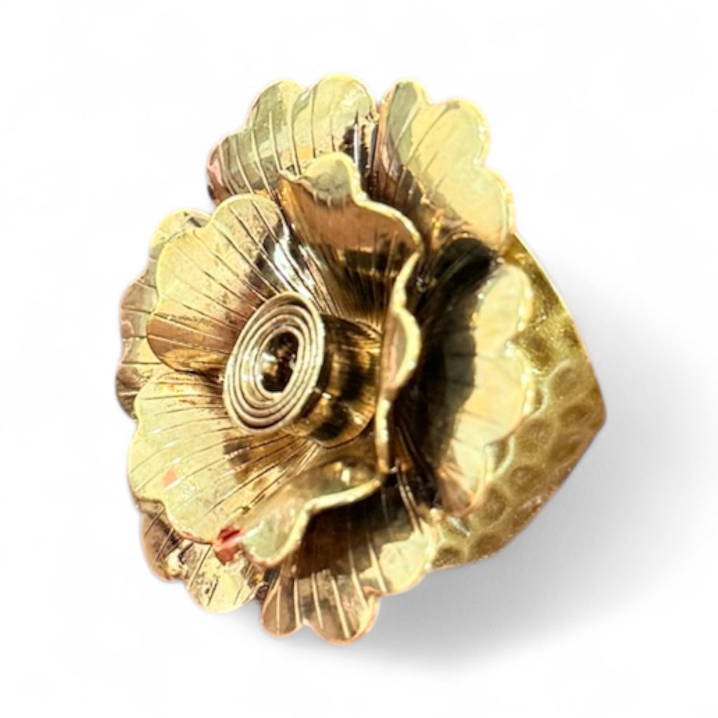 Vintage Small Gold Blooming Ring