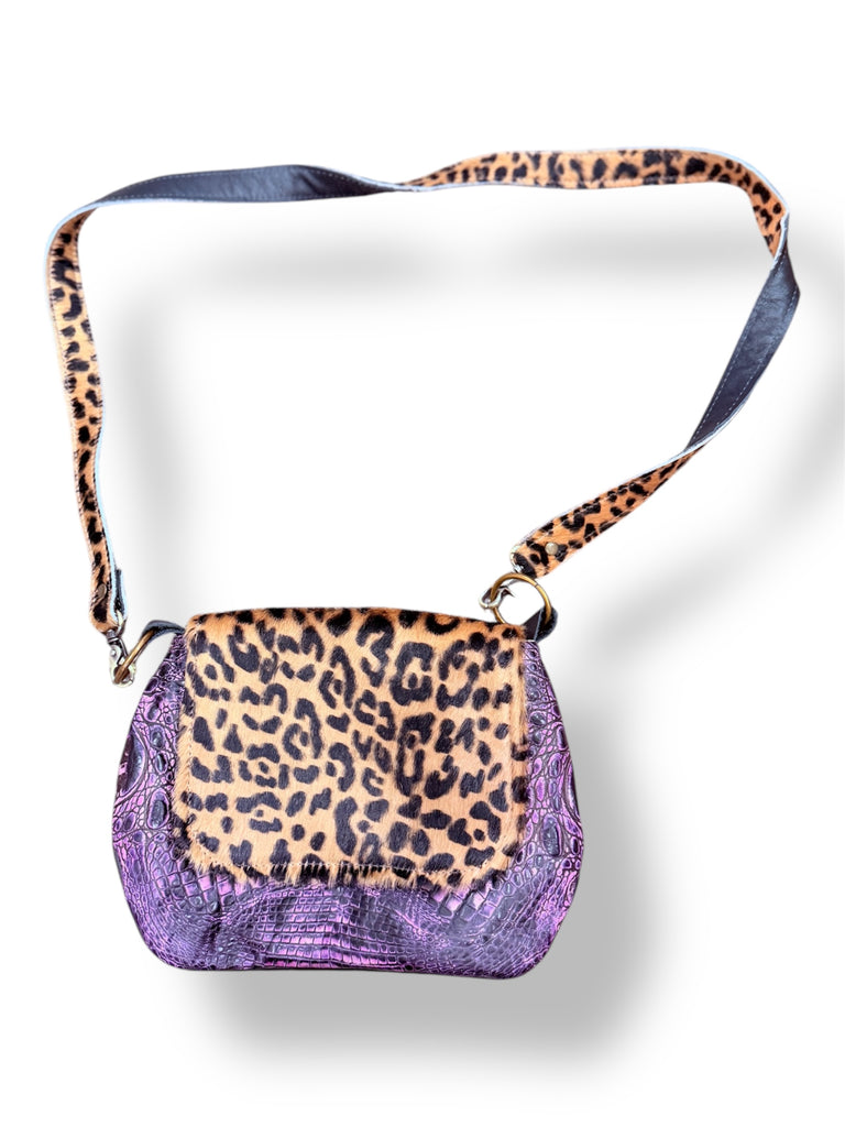 The Buckle Belle Leopard Hair On Hide & Amazon Leather Crossbody