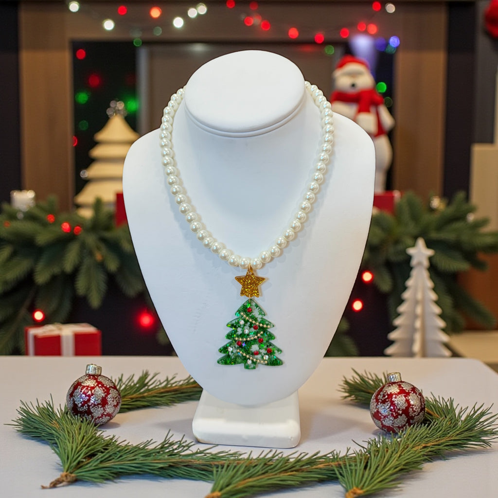Big Tree Pearl Necklace