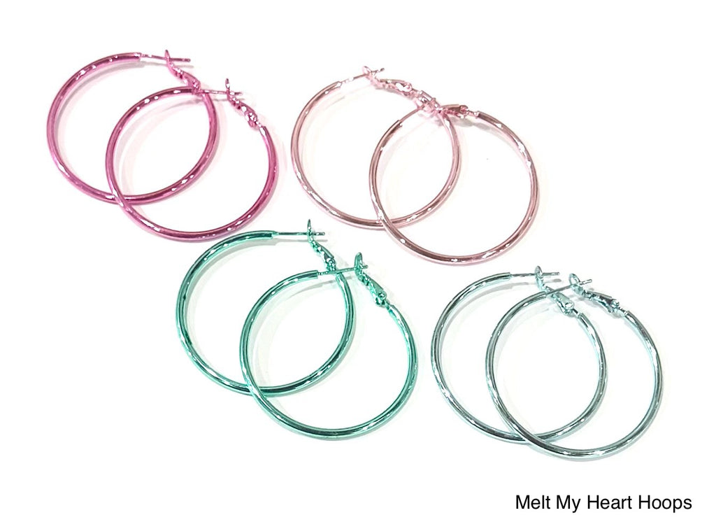 Make My Heart Melt Hoop Earrings (options)