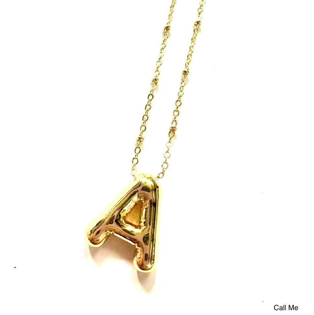 Call Me Initial Necklace