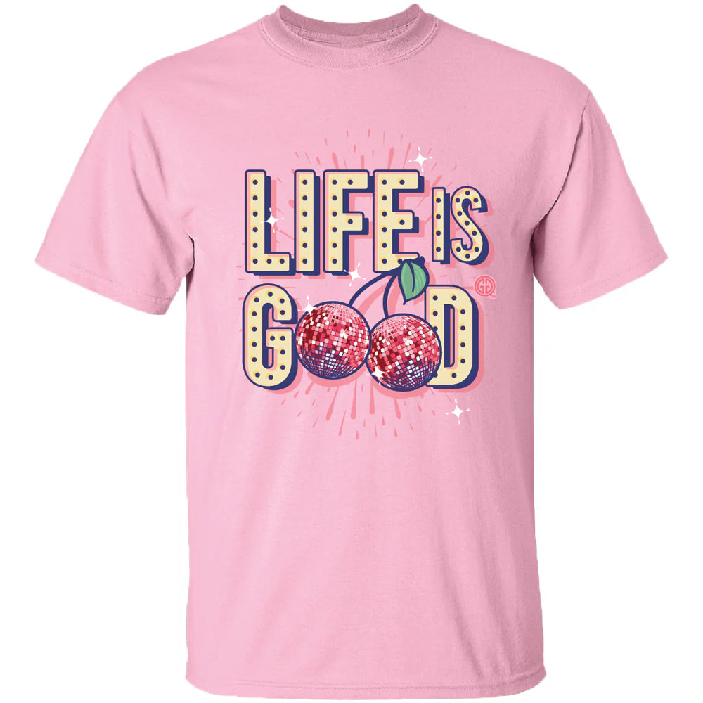 Life Is Good Pink Graphic Tee