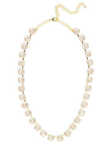 Mara Tennis Necklace - GOLD CRYSTAL