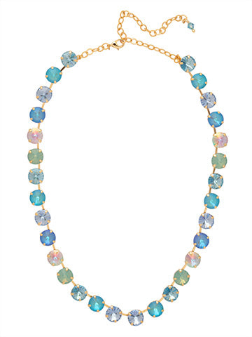 Mara Tennis Necklace - Ocean BG
