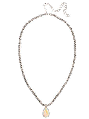 Eileen Pendant Necklace - Silver AB