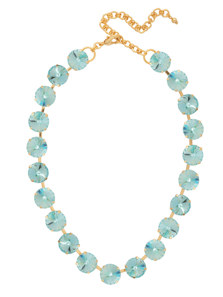 Sorrelli Aquamarine Nadine Tennis Necklace