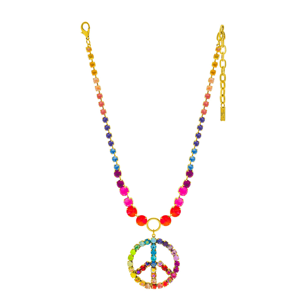 POP of Peace Swarovski Necklace in Candy Crush