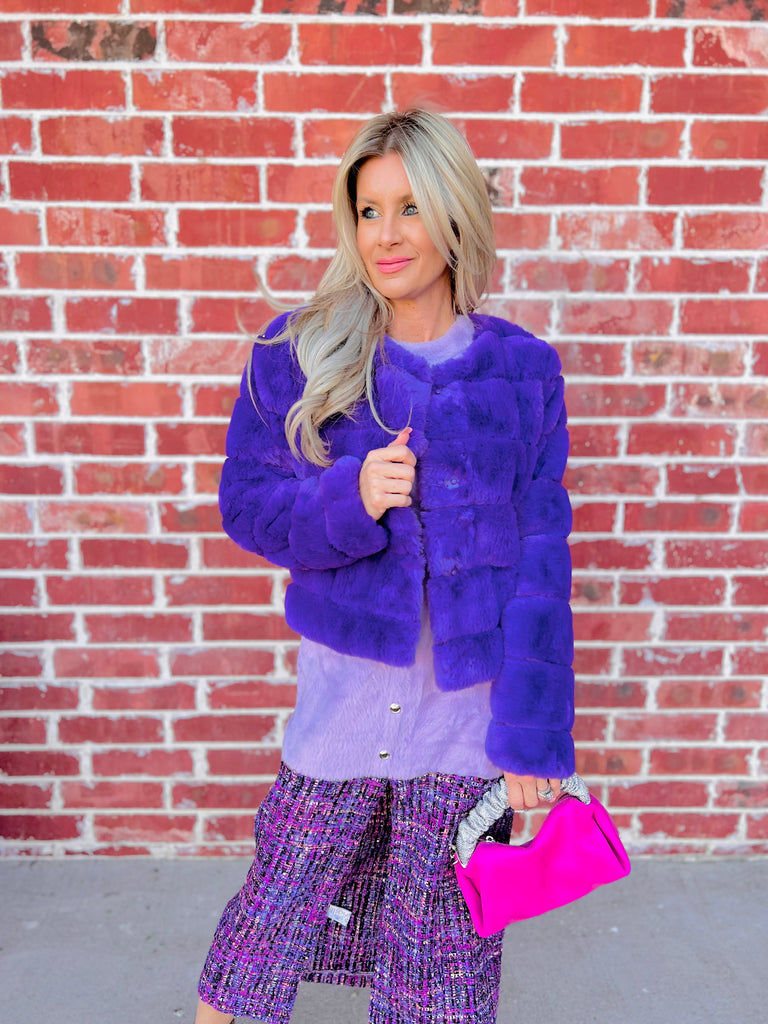 Royal Orchid Sherpa Jacket