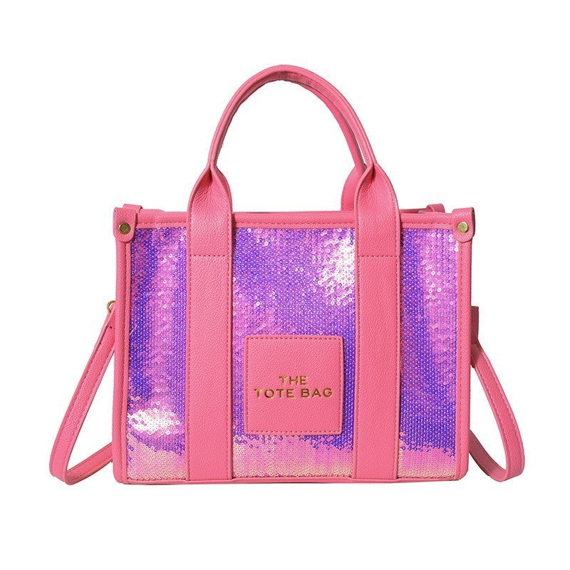 Medium Rose Red - The Tote Bag Sequin