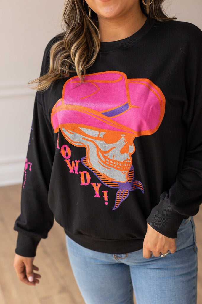 Wild West Rebel Black Crewneck