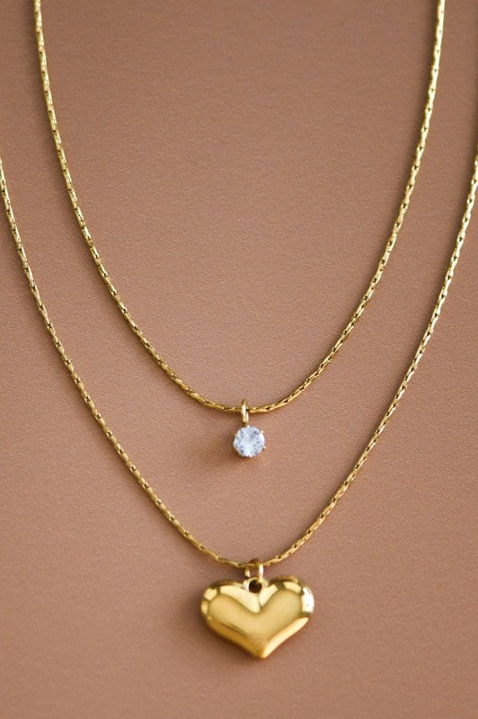 Stop My Heart In Time Layered 18K Necklace