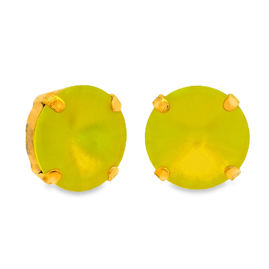 Swarovski The Basics Studs in Candy Crush - Citrus Lime Matte