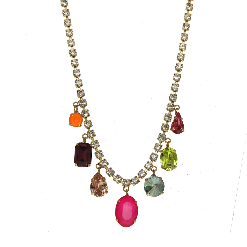 Zeren Swarovski Necklace in Electrics