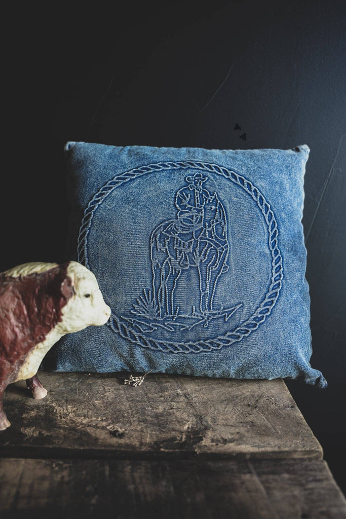 THE DENIM BOSS PILLOW cover