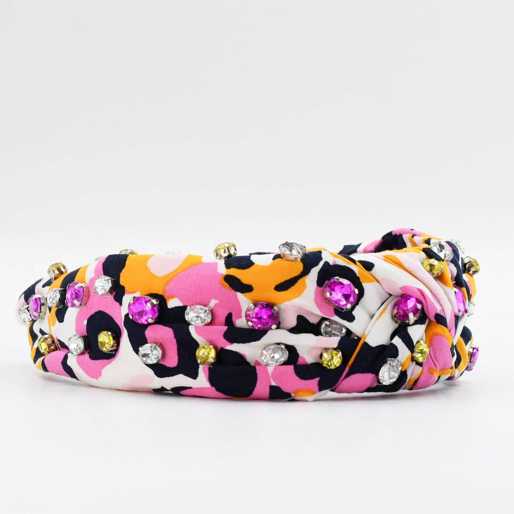 Pink/Orange Animal Print Headband