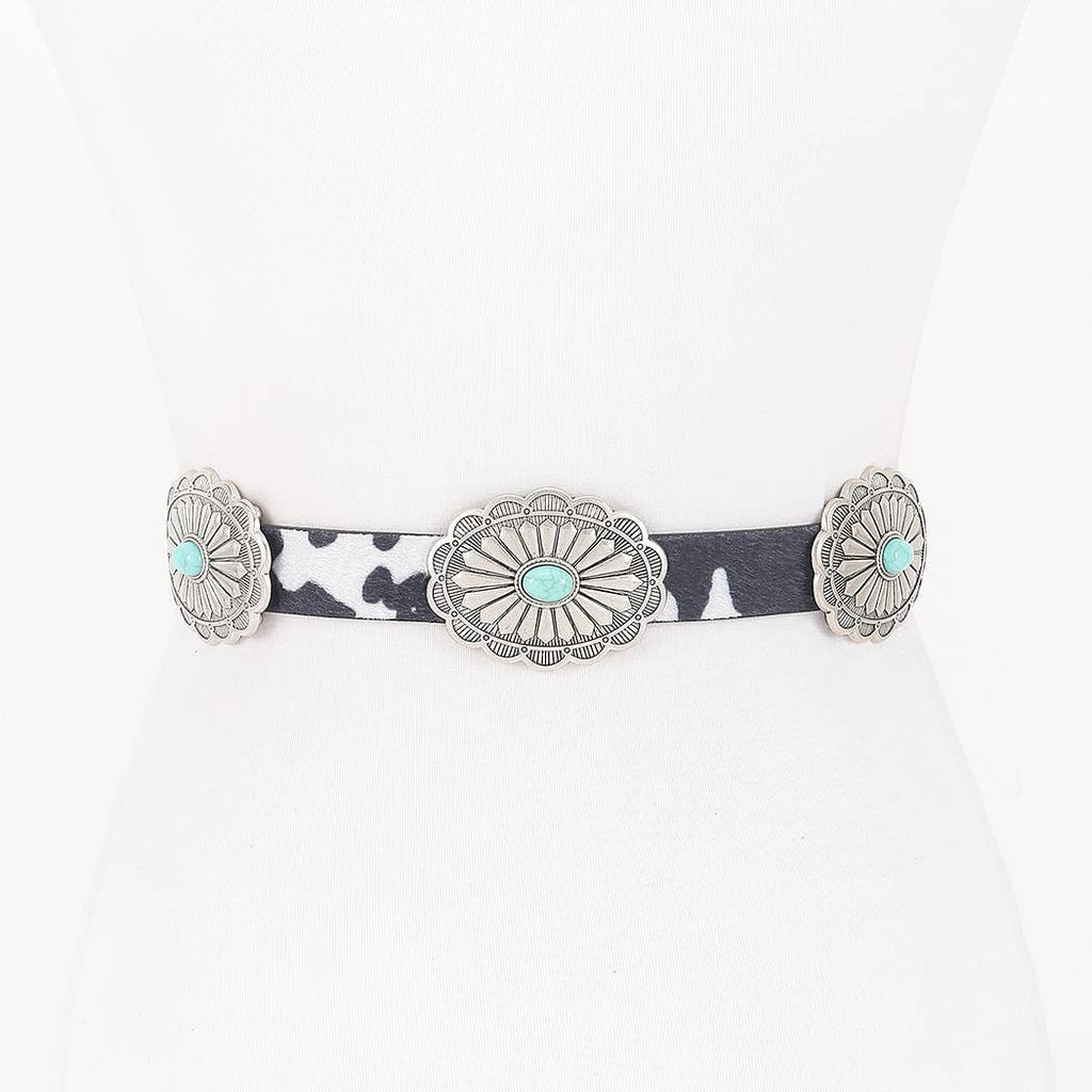 Wild West Cowprint Belt
