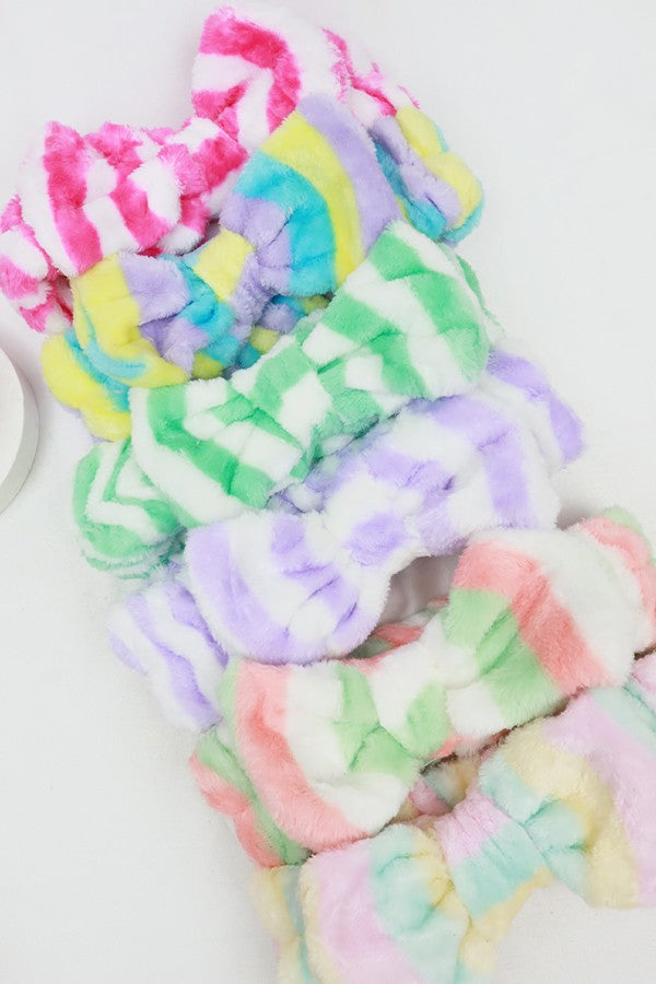 Soft Pastel Spa Bow Headband