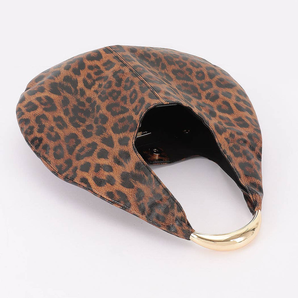 Fierce Mode Leopard Hobo Bag