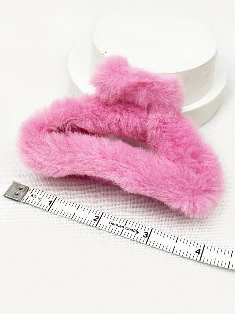 Half of Me Fur Claw Clip