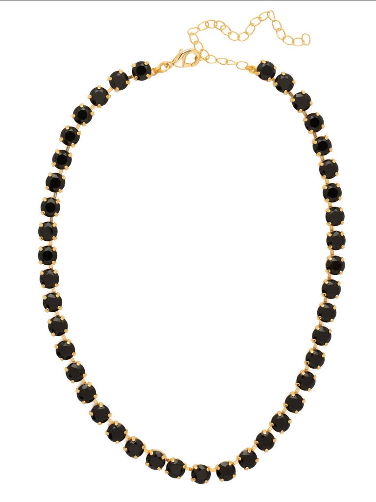 Matilda Tennis Necklace - NFJ4BGJET: Black