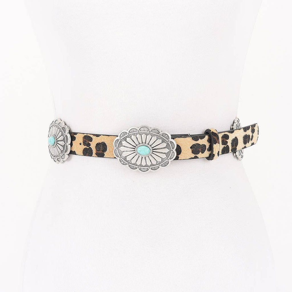 Wild West Cowprint Belt