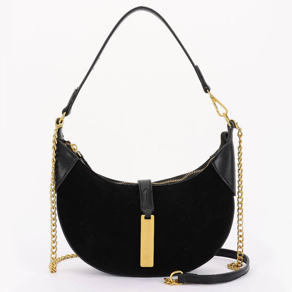 The Everyday Suede Luxe Bag - Black