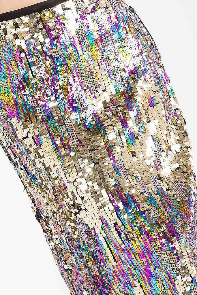 Disco Daze Sequin Midi Skirt