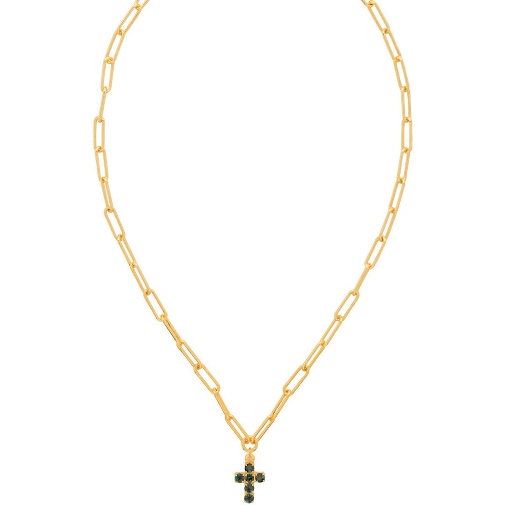 Carly Cross Pendant Necklace - NGE2BGVO: Volcano