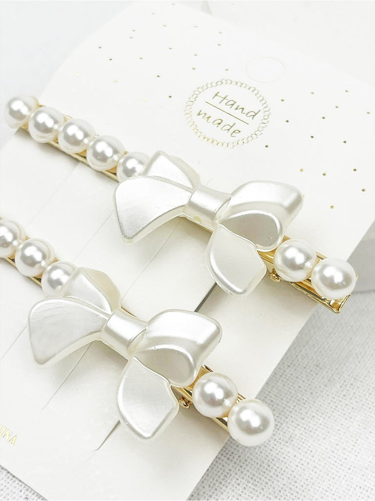 Darling Dearest Pearl and Gold Hair Clip Barette