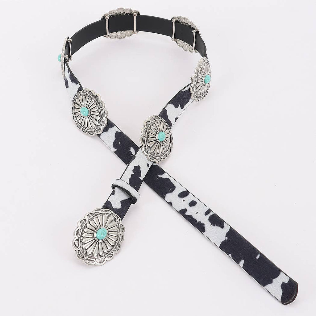 Wild West Cowprint Belt
