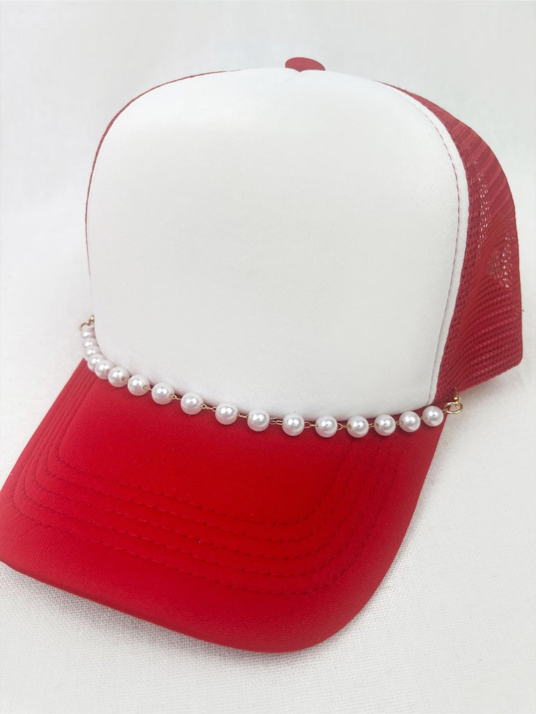 Pearl Chain Two Tone Trucker Hat