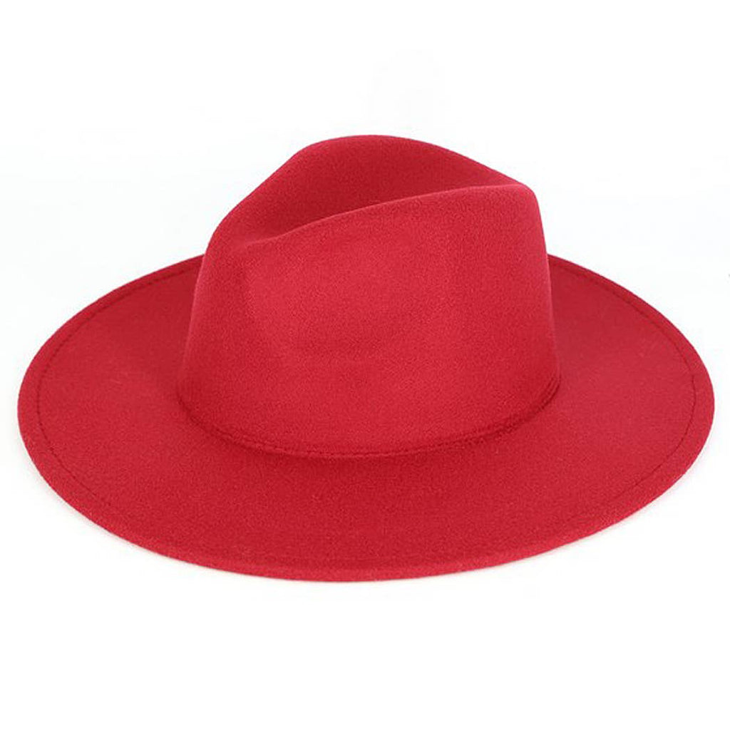 Chic Traveler Panama Hat - RED