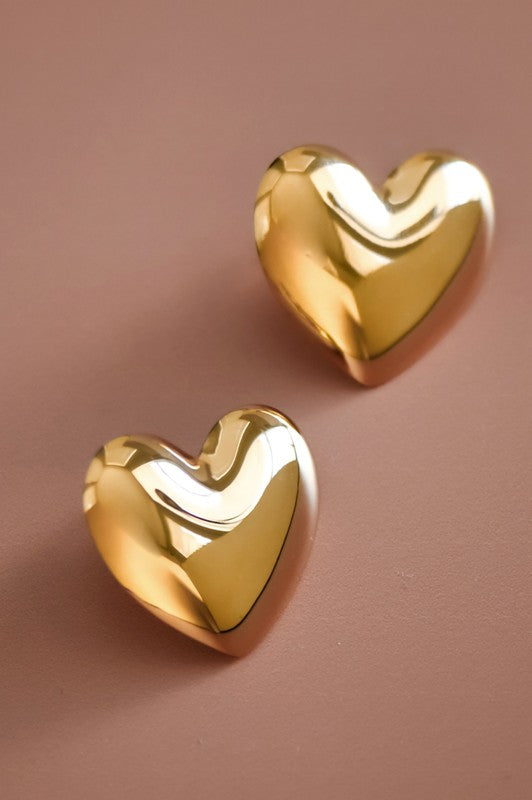 Heartfully Yours Gold 18K Studs