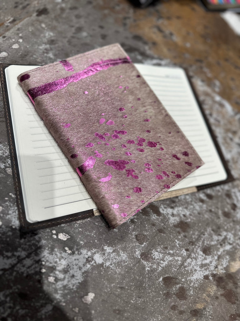 Ivory & Pink Acid Wash Small Journal