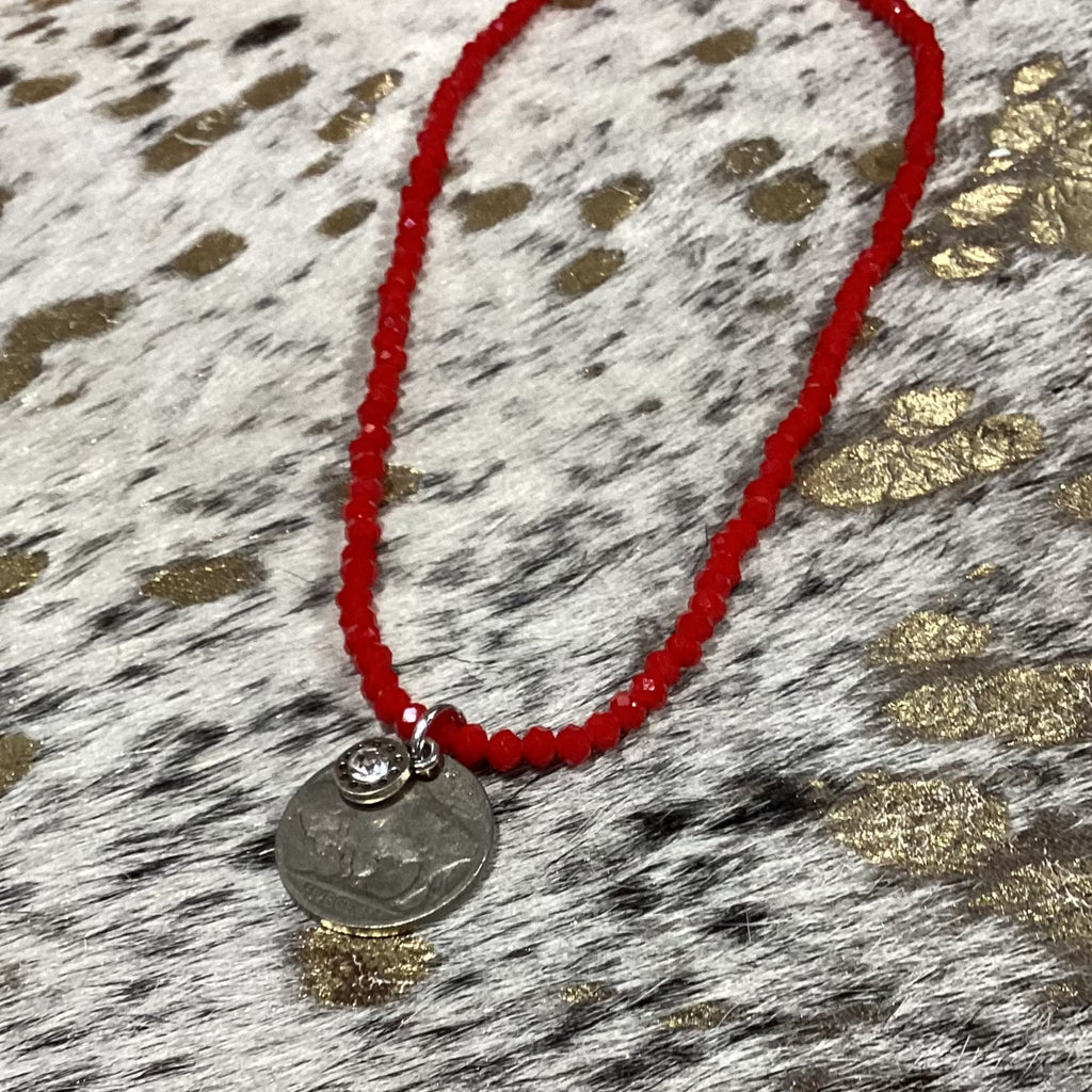 Beaded Dainty Coin Necklace PT.1